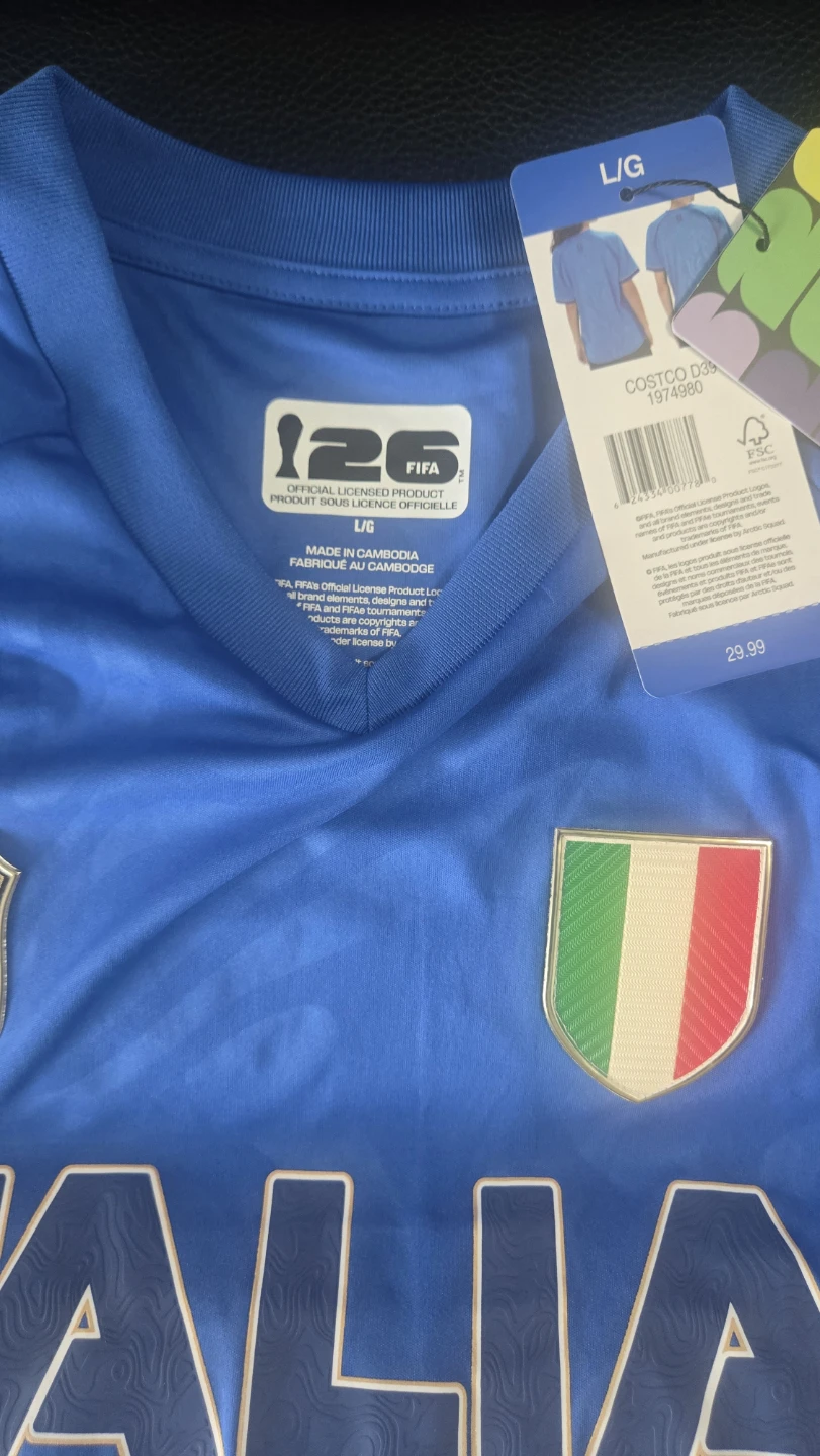 126 FIFA Official Licensed Product Italia Soccer Jersey L/G - photo 5