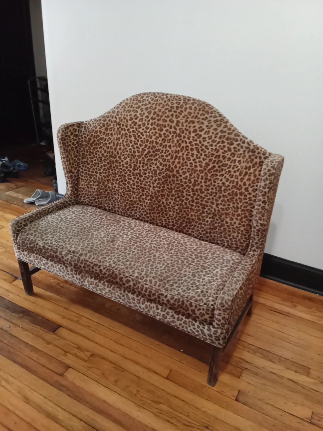 Leopard Print Loveseat Chippendale!