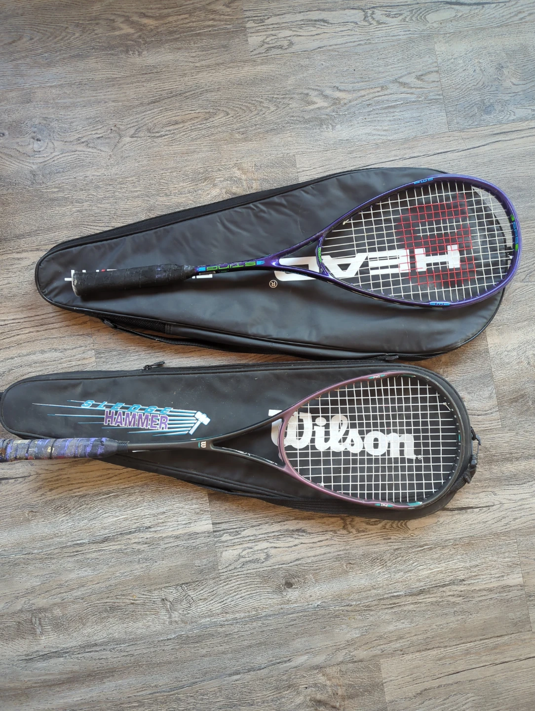 HEAD & Wilson Tennis/Racquetball Racquets with Cases