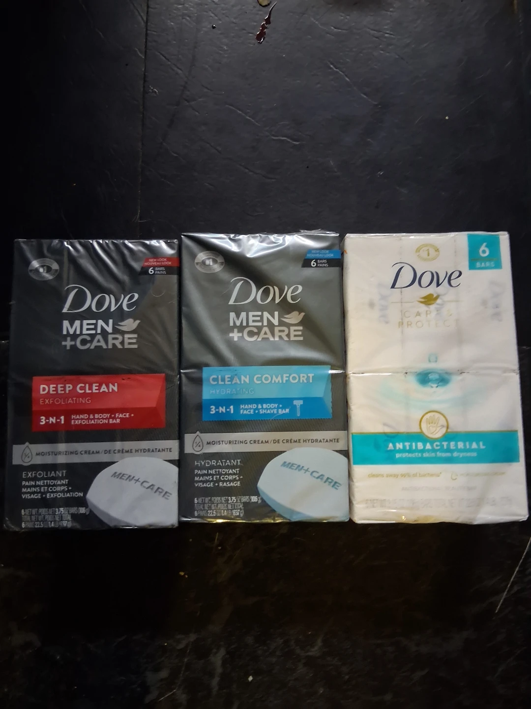 Dove men's and one antibacterial