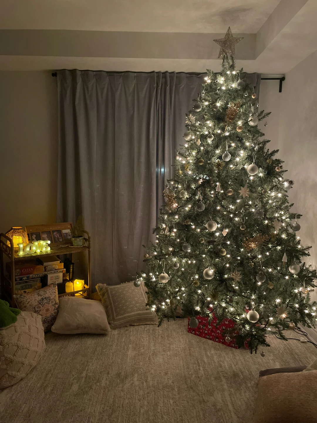 Artificial Christmas Tree with Ornaments