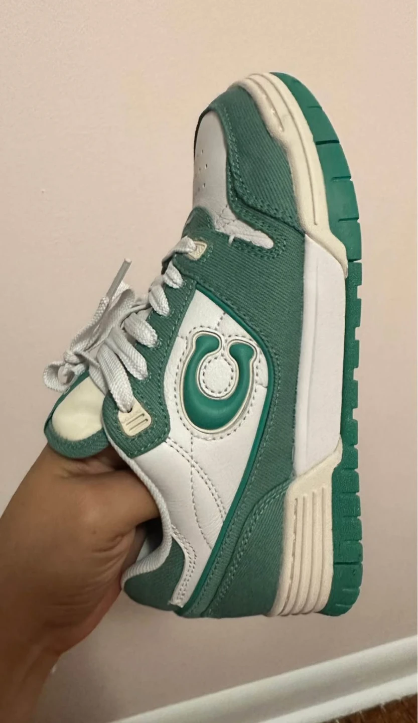 Coach C-Monogram Court Sneakers - Green/White