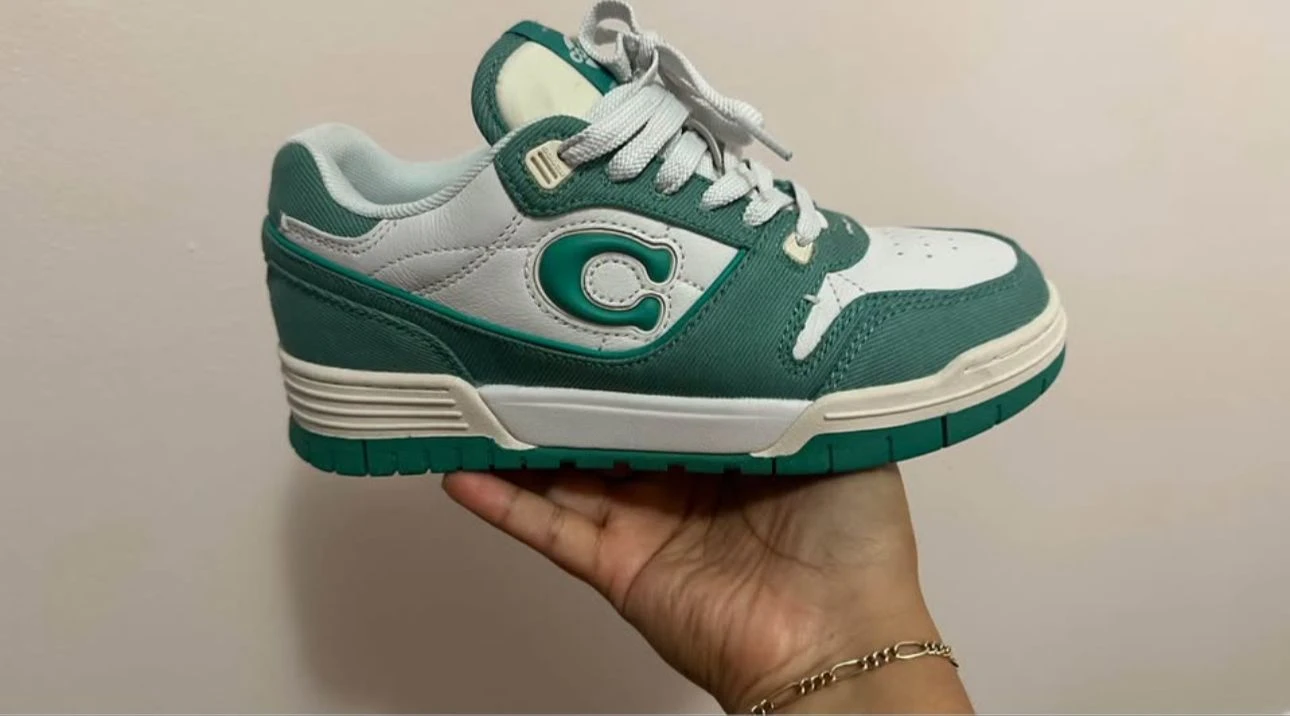Coach C-Monogram Court Sneakers - Green/White - photo 2