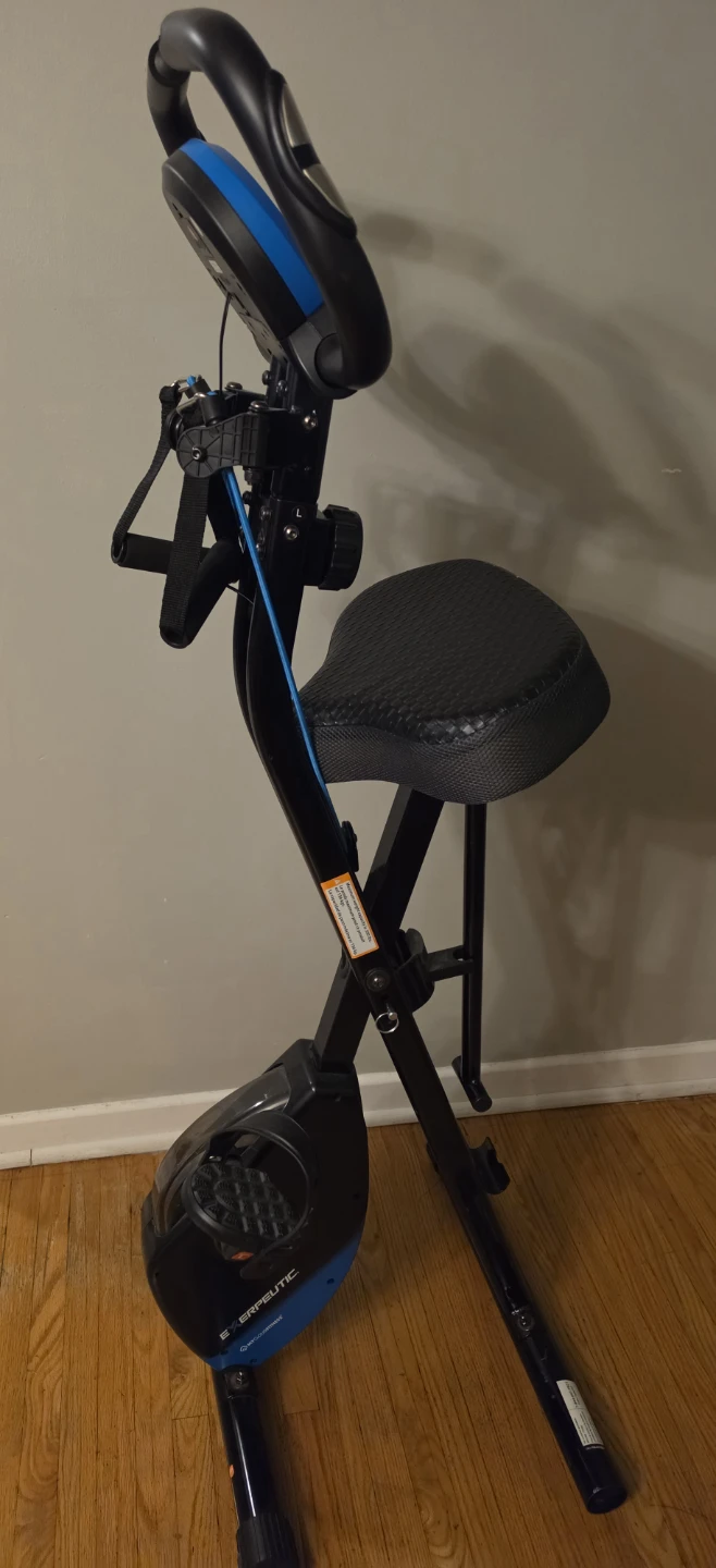 Exerpeutic Folding Exercise Bike with MyCloudFitness Monitor