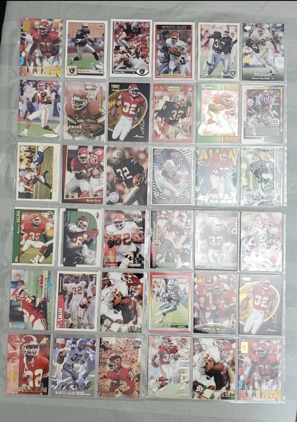 36 Card NFL HOF Marcus Allen