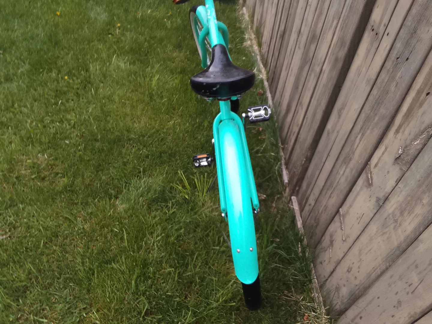 Teal Cruiser Bike with Wicker Basket - photo 4