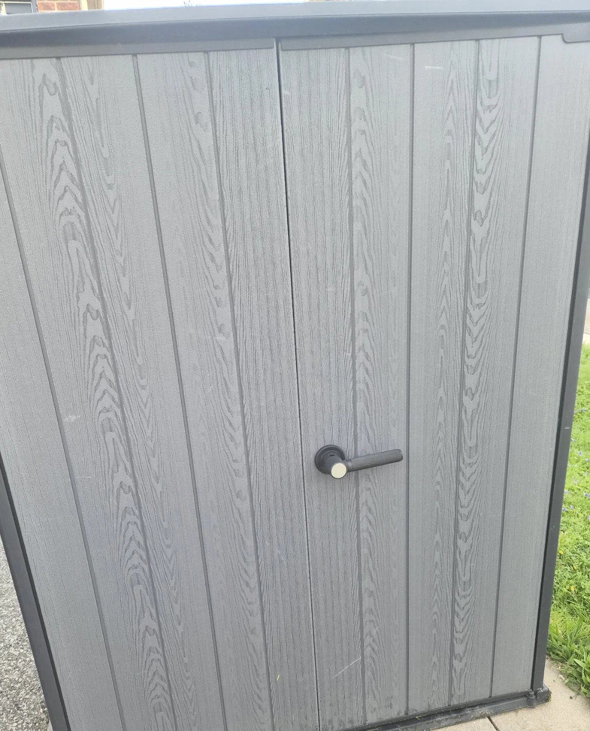 Grey Outdoor Storage Shed