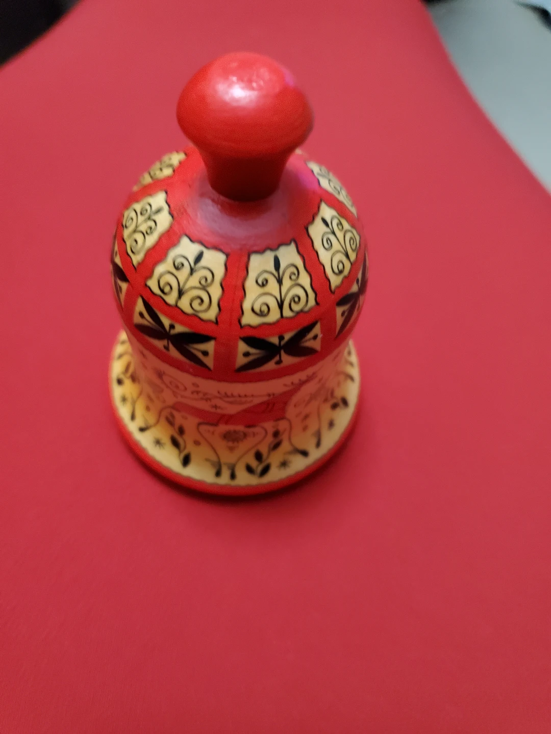 Hand-Painted Wooden Bell - photo 3