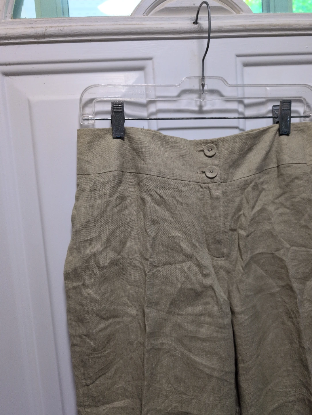 Mills "Jack & Zoe" Linen Crop Pants Tan Size S - photo 2
