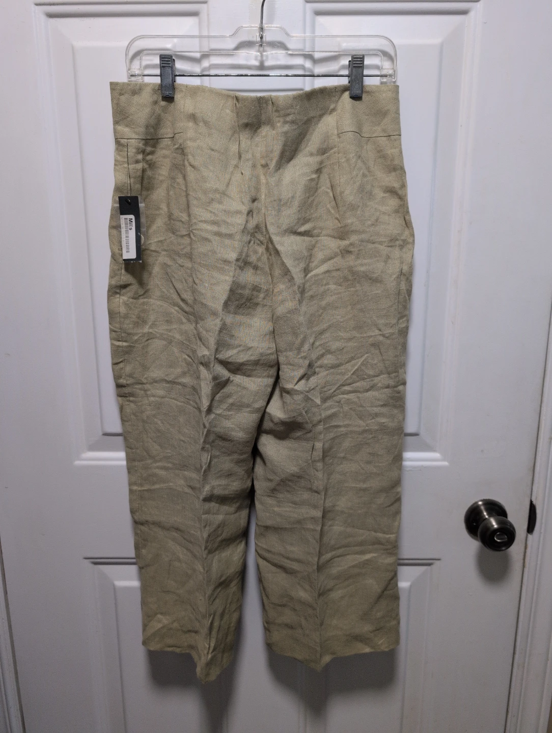 Mills "Jack & Zoe" Linen Crop Pants Tan Size S - photo 4