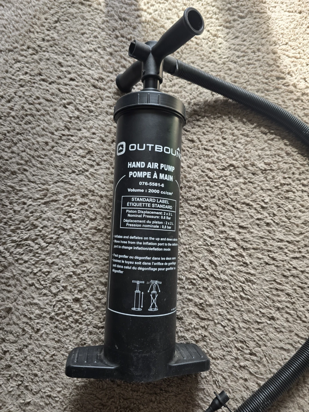 OUTBOUND HAND AIR PUMP - photo 2