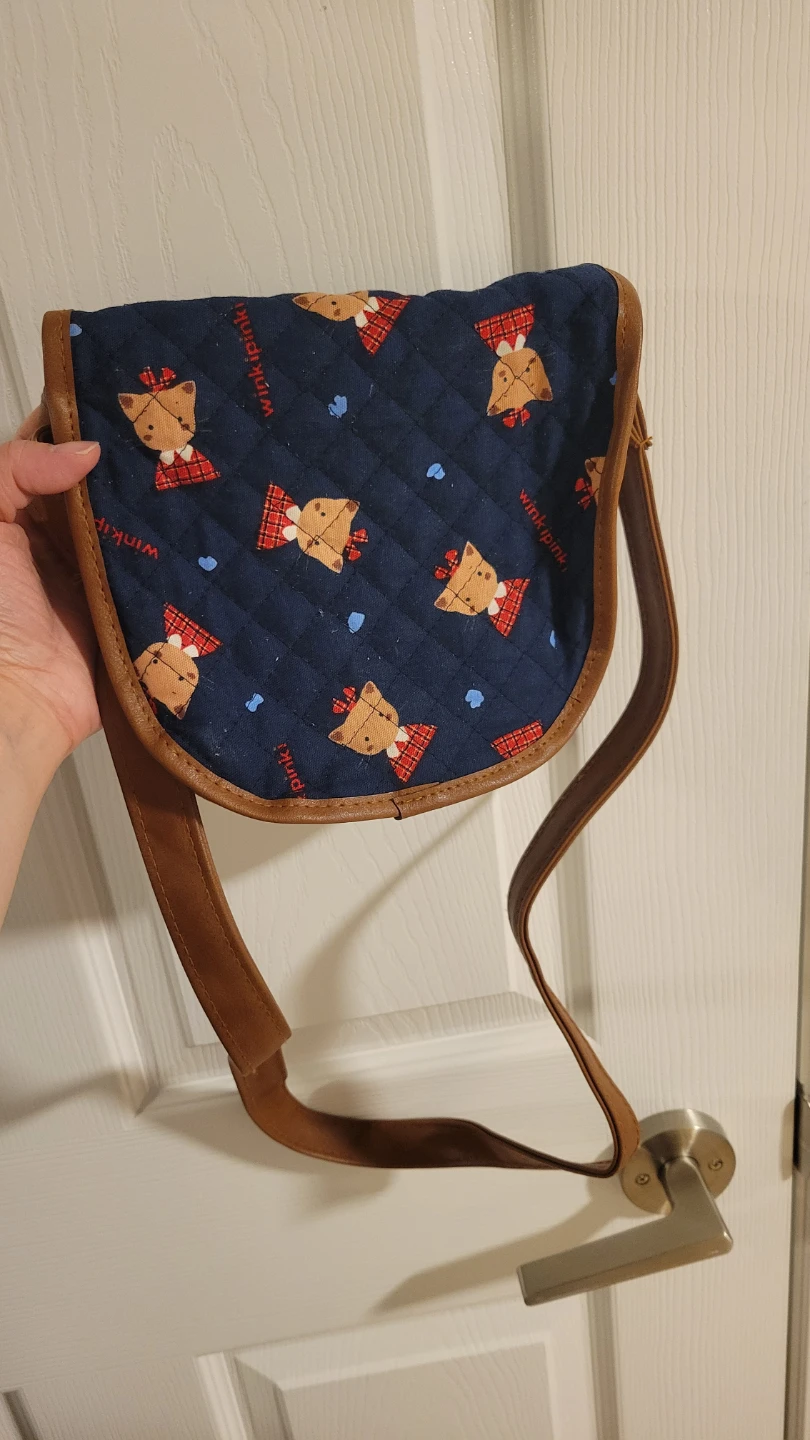 Winkipinki Quilted Small Crossbody Bag with Bear Pattern - photo 5
