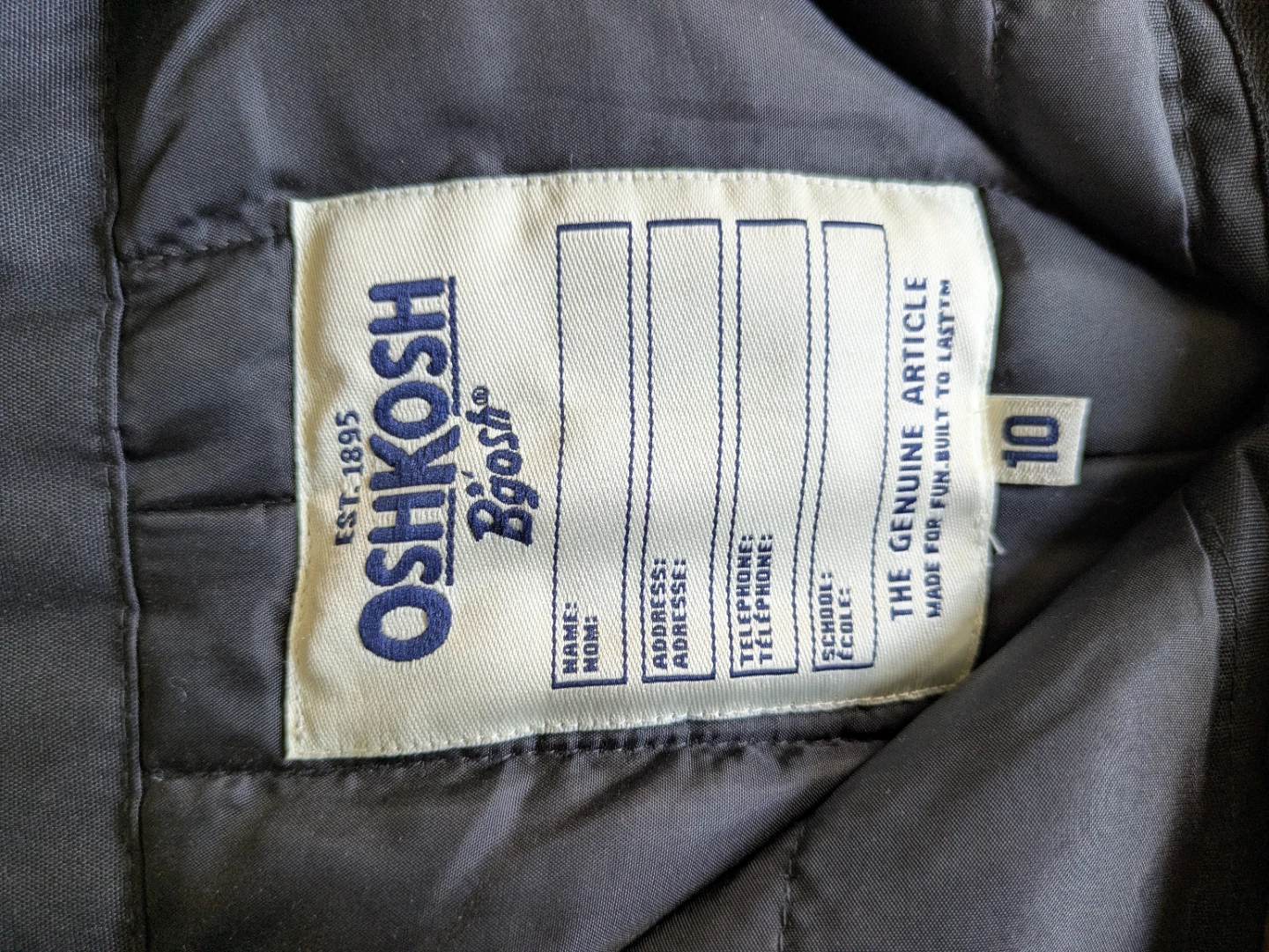 OshKosh B'gosh Black Snow Bibs Size 10 - photo 4
