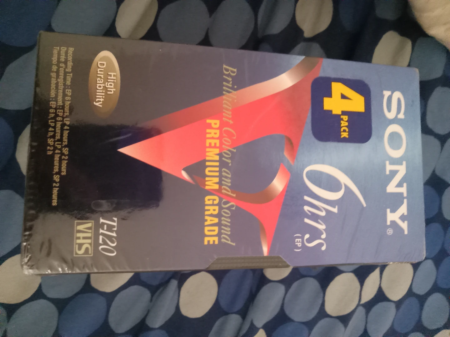 Sony T-120VF VHS Tapes - 4 Pack