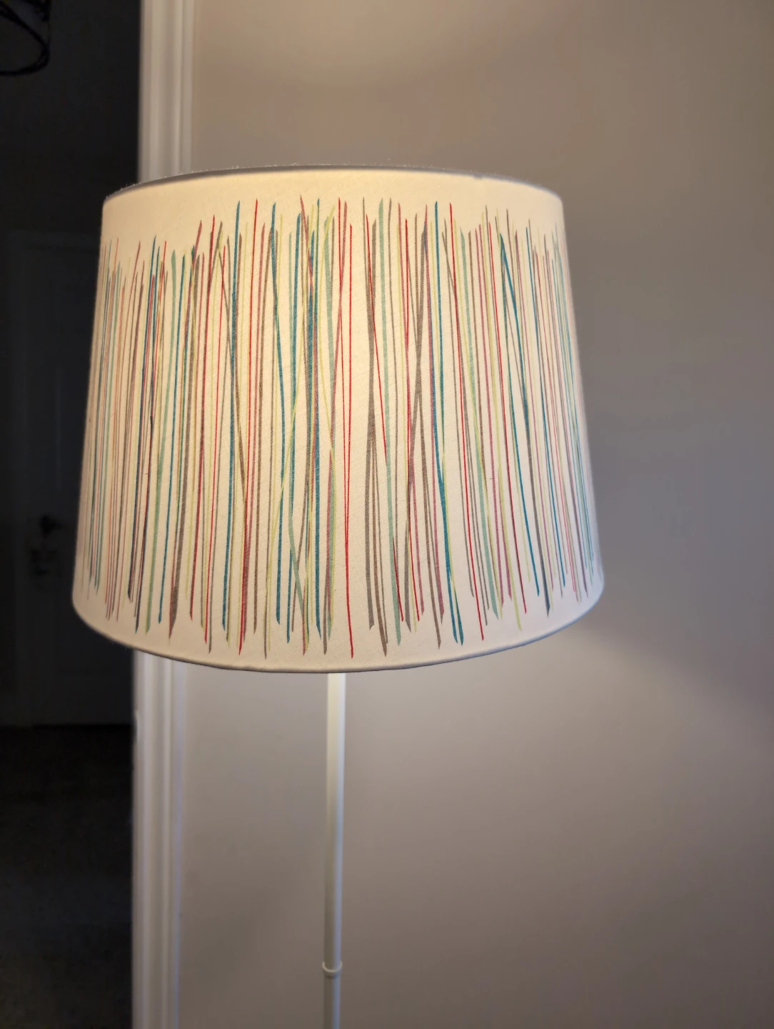 Floor Lamp with Striped Shade - photo 3