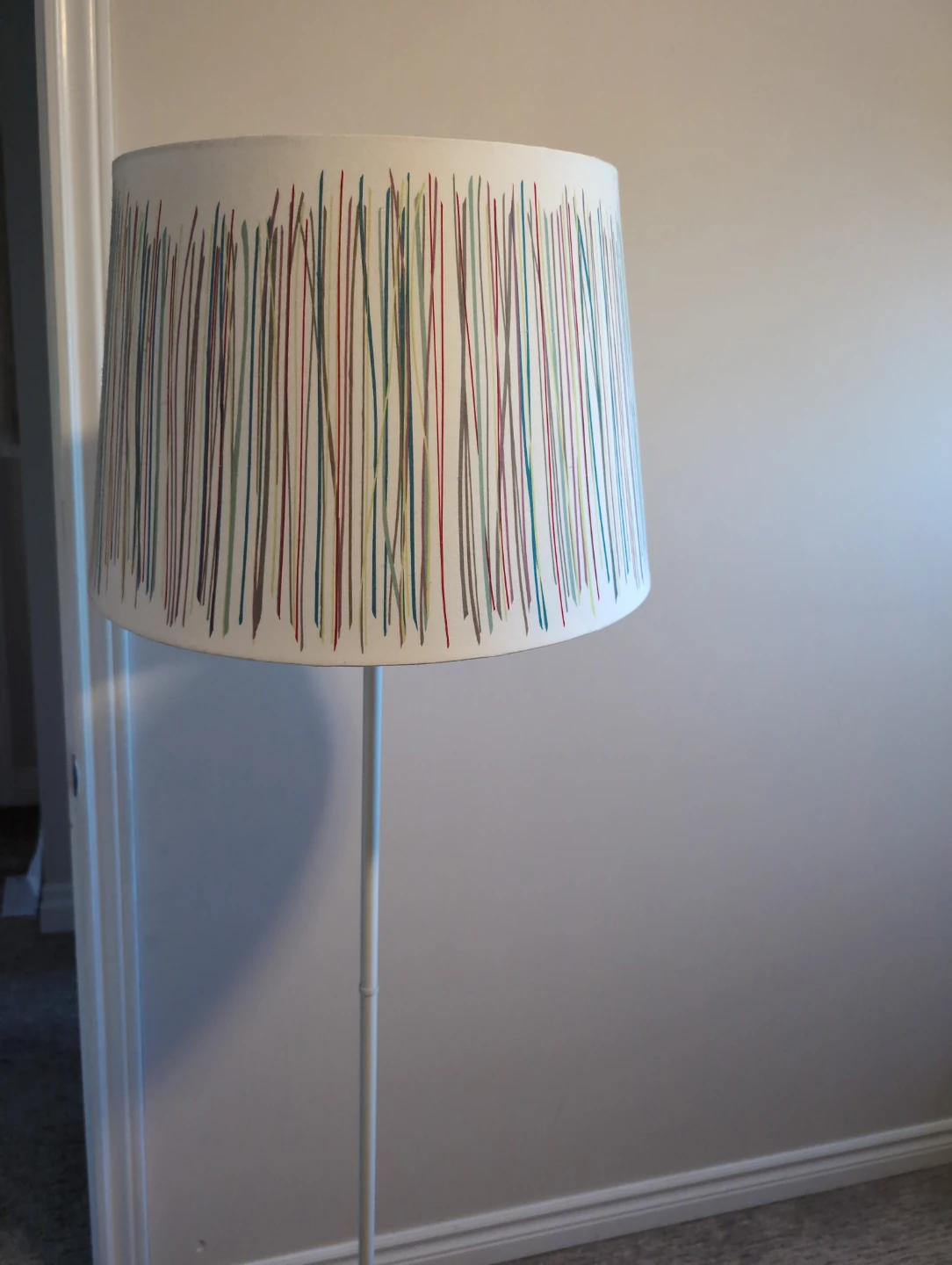 Floor Lamp with Striped Shade - photo 4