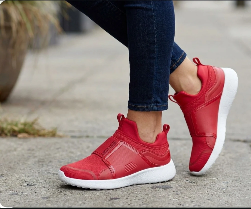 NEW Red Skechers Slip-On Sneakers