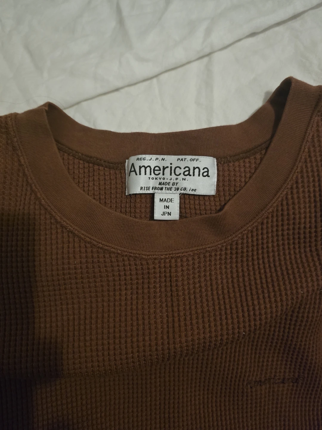 JAPAN Americana Brown Waffle Knit Sleeveless Top - photo 4