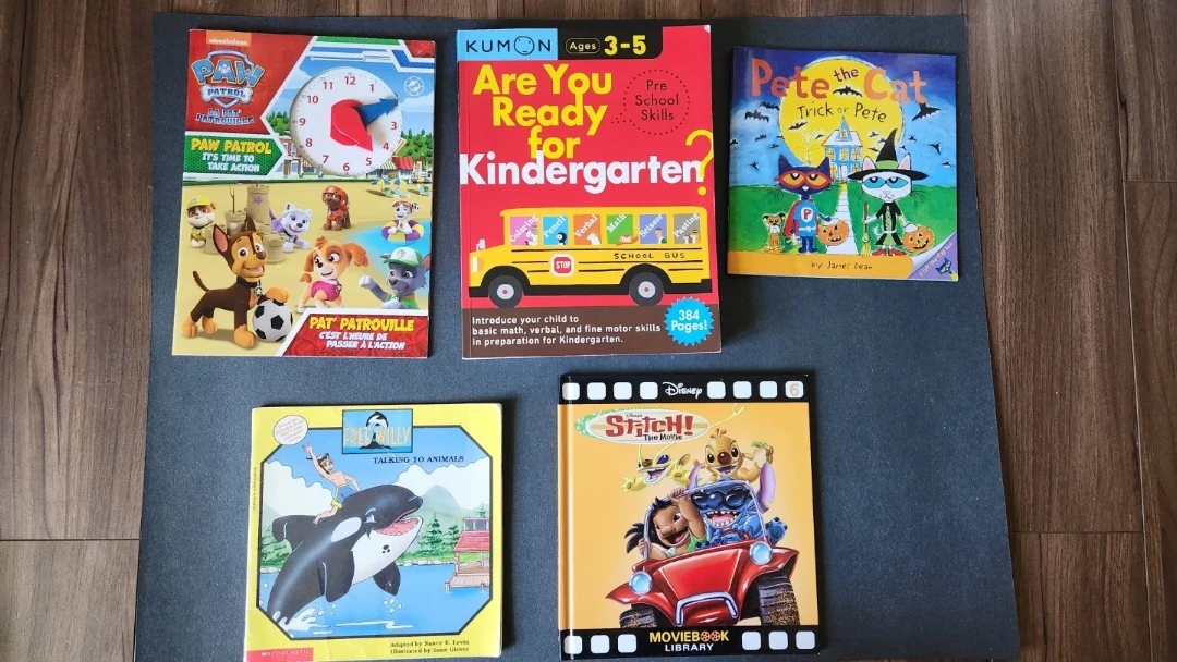 Bundle of 5 books - 2 activity and 3 reading.