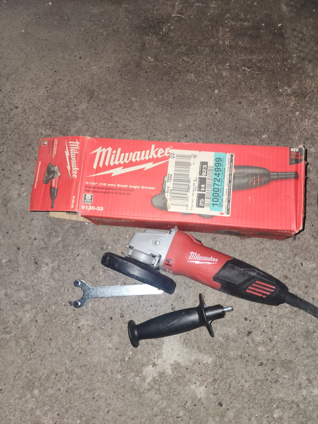 Milwaukee 4-1/2" Small Angle Grinder