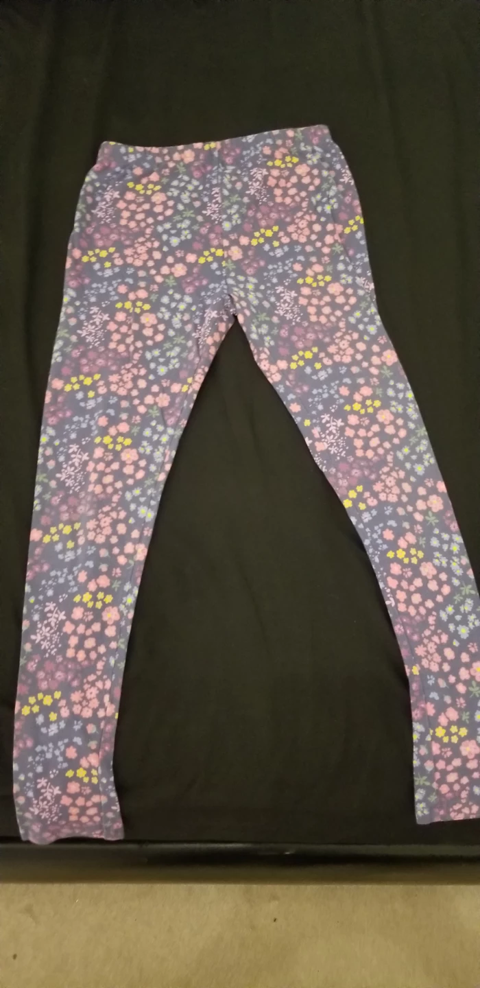 Girls Floral Print Leggings