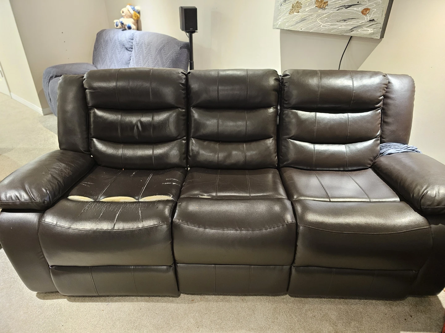 3 Seater recliner sofa+ Cover included - photo 3