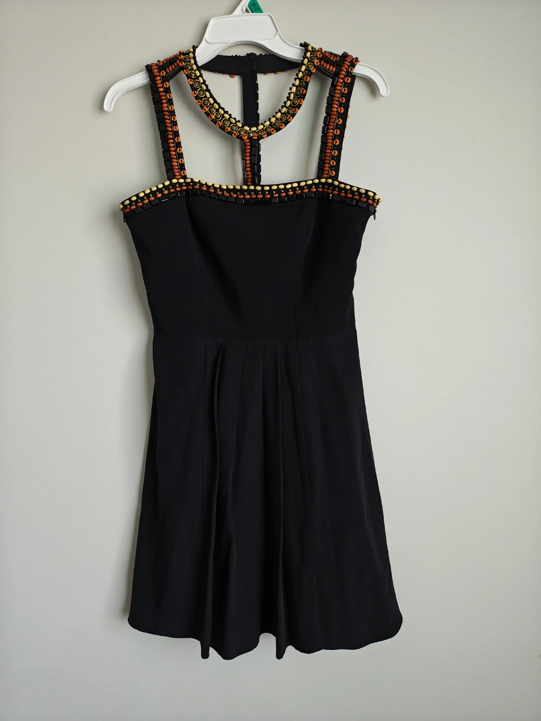 Black Beaded Halter Dress Synthia Steffe - photo 2