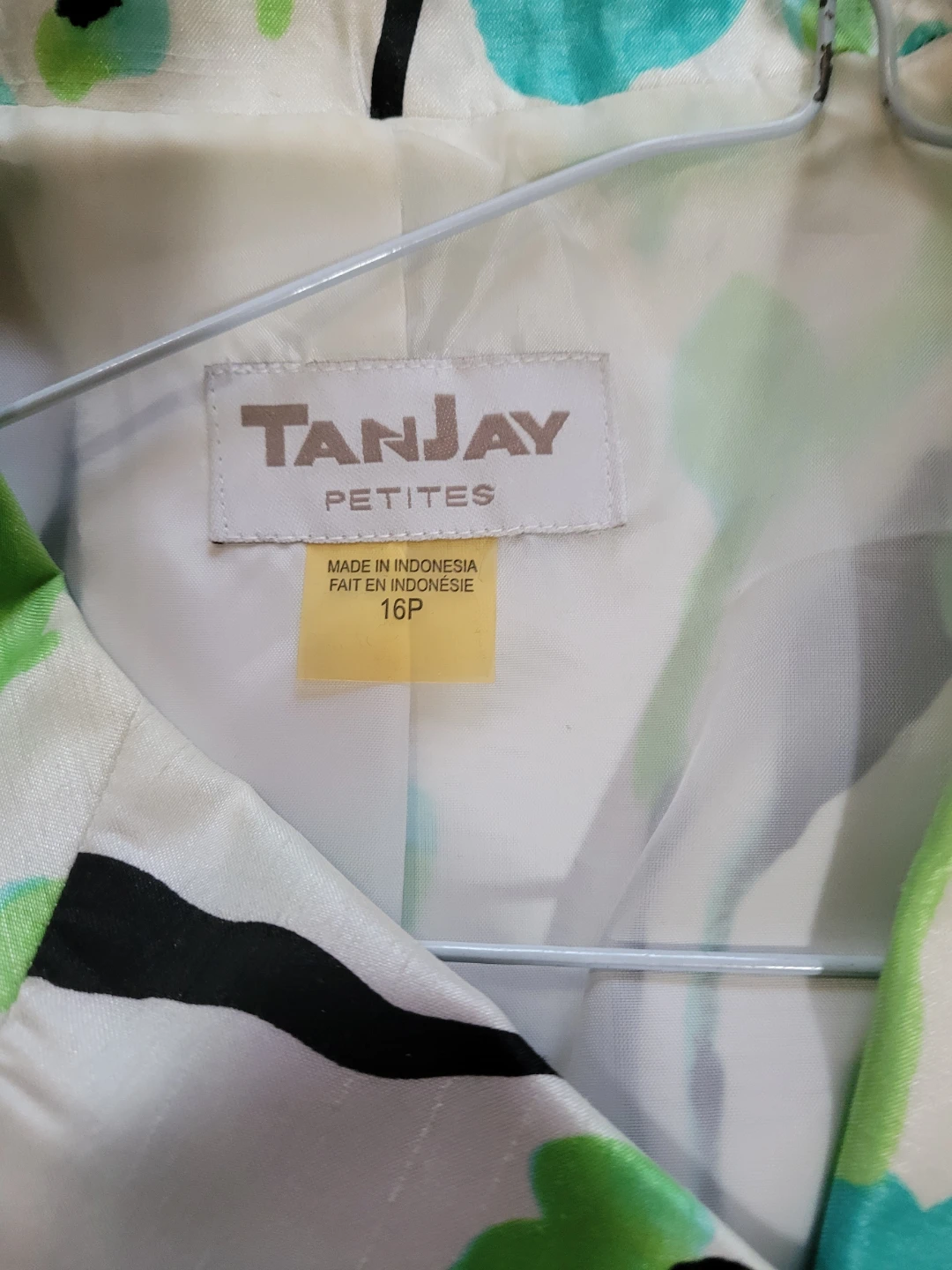 TanJay Petites Women's Floral Blazer Jacket Size 16P - photo 3