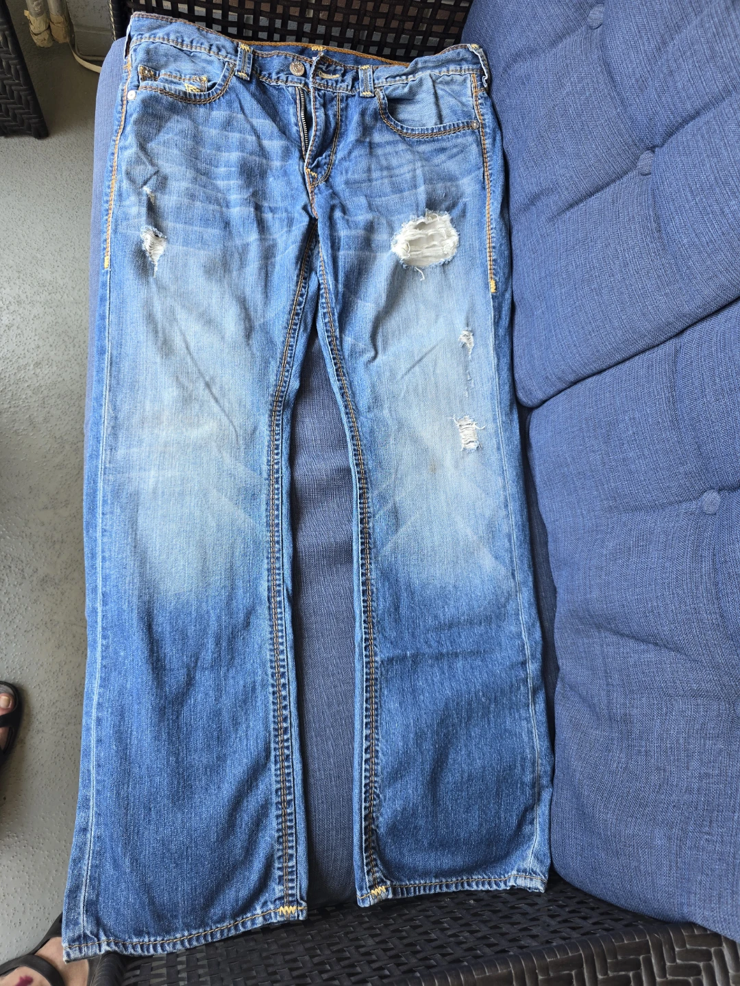 Vintage True Religion Straight Leg Jeans size 36