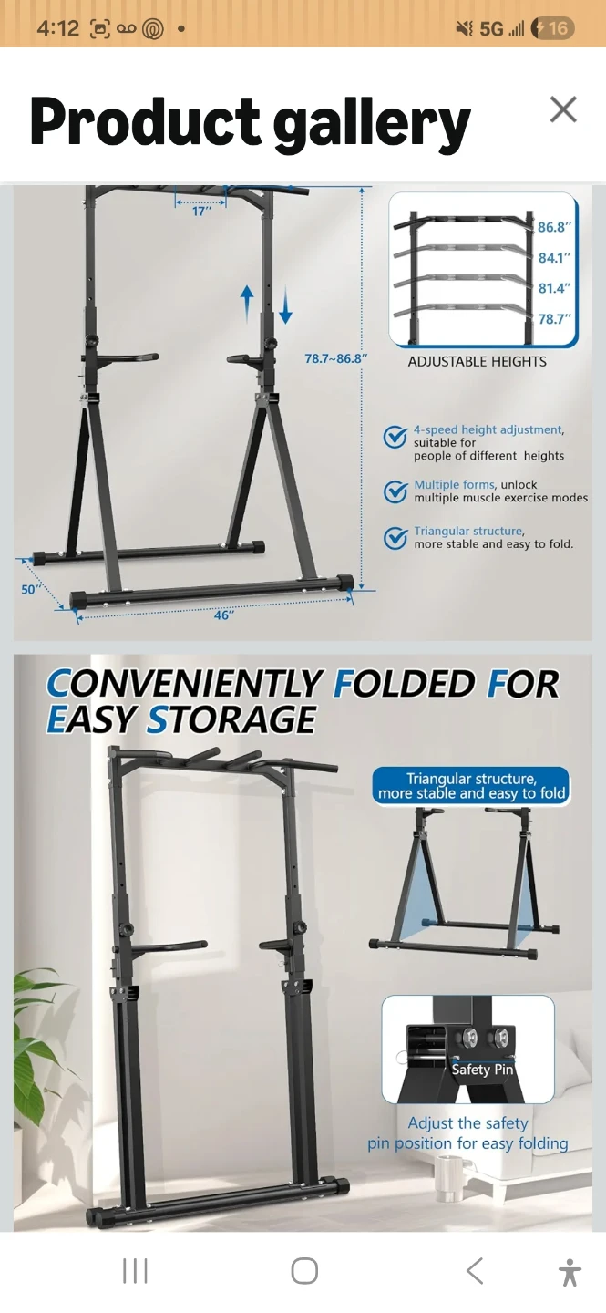Adjustable Power Tower Workout Station - photo 2