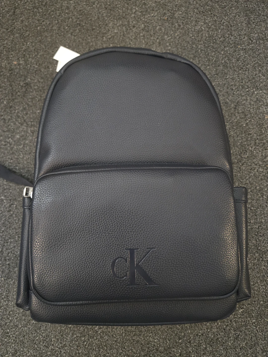 Calvin Klein Black Pebble Grain Backpack