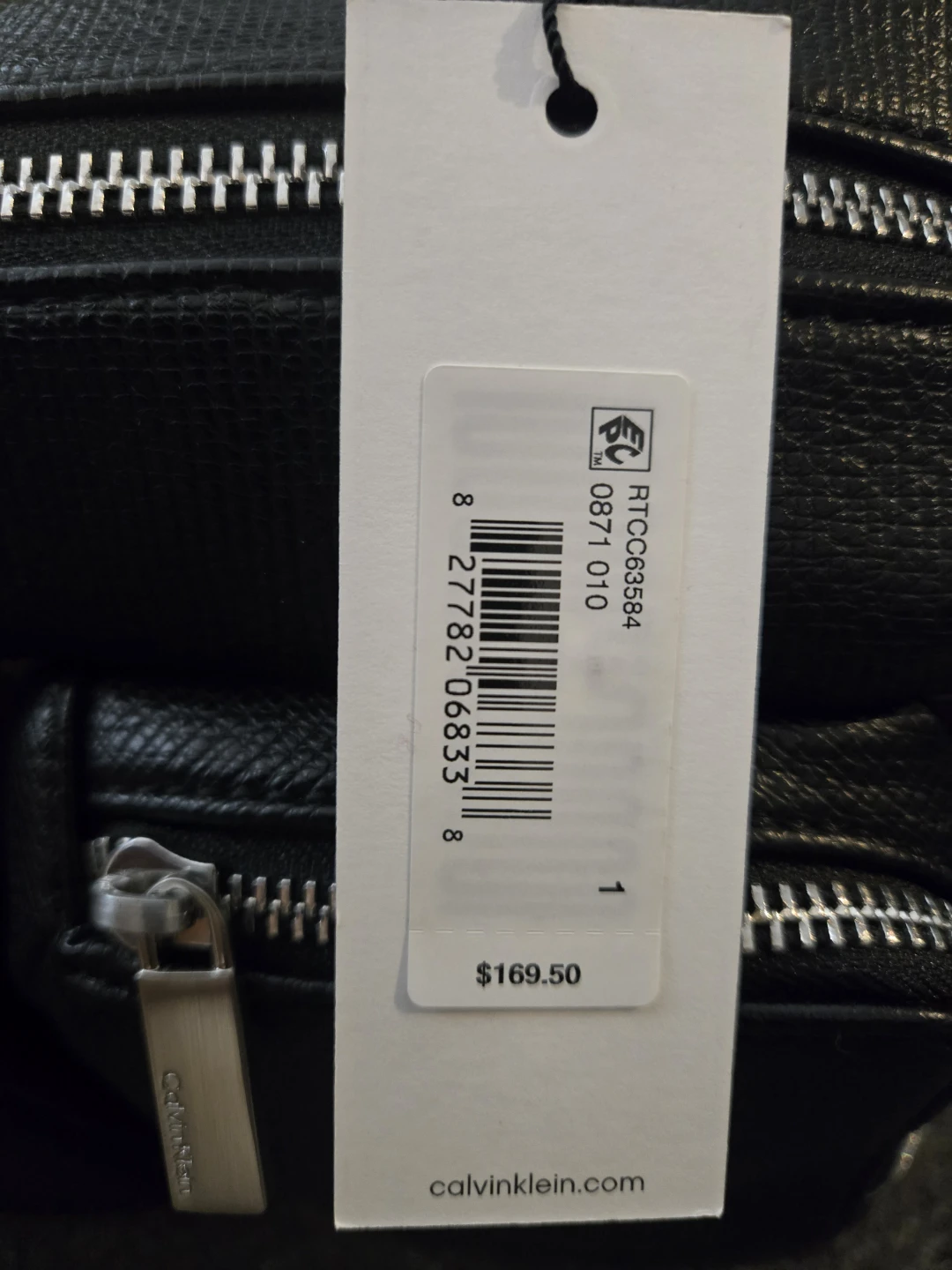 Calvin Klein Black Pebble Grain Backpack - photo 2