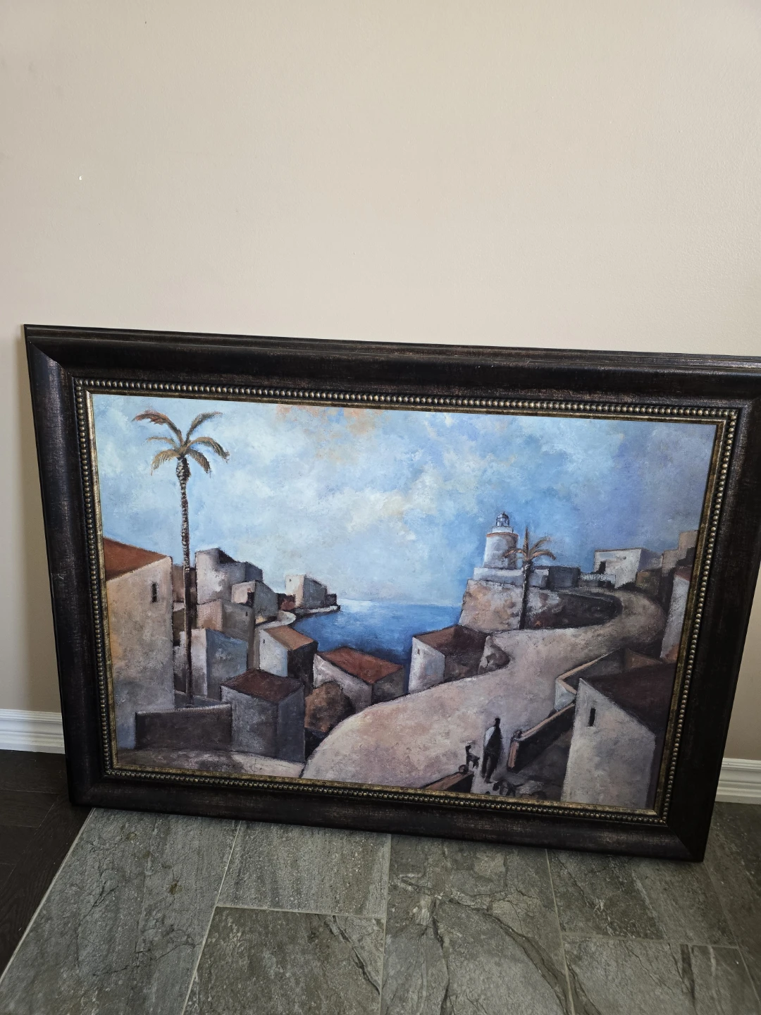 Framed Landscape Painting/ Coffee table