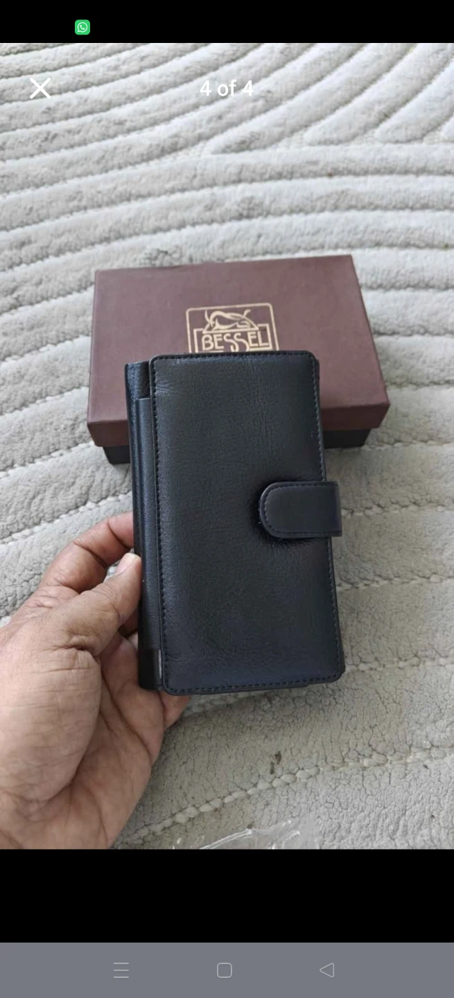 Bessel Black Leather Wallet with Box - photo 3