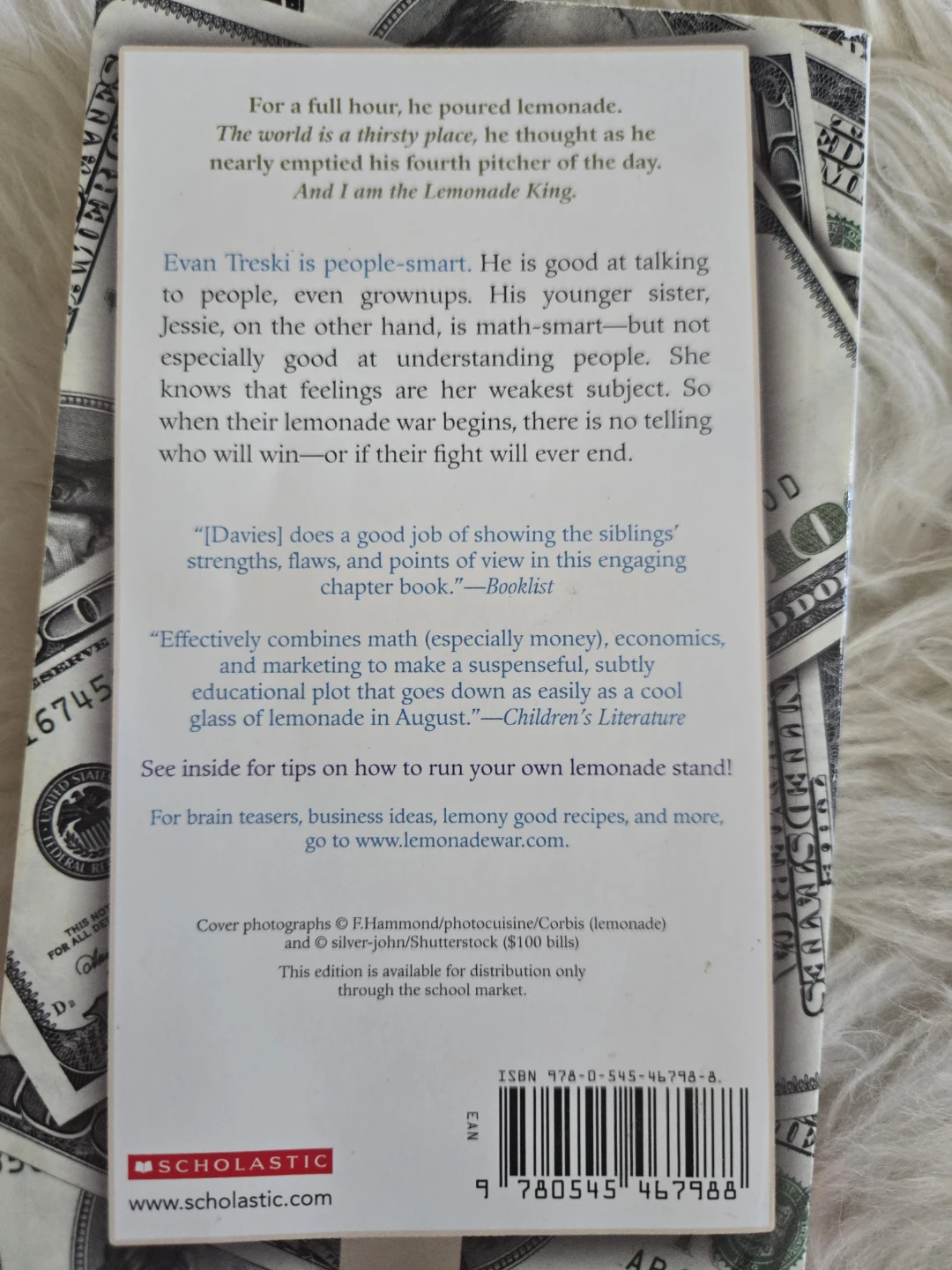 The Lemonade War by Jacqueline Davies - Scholastic Book - photo 2