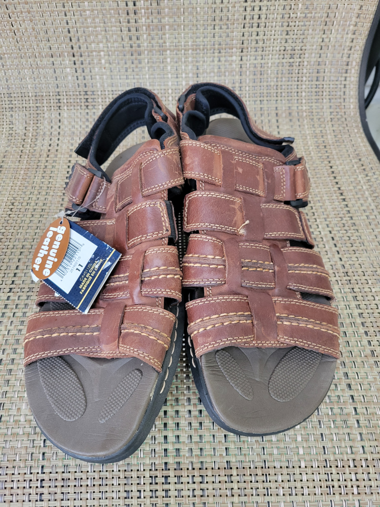 Genuine Leather Men's Sandals Size 11