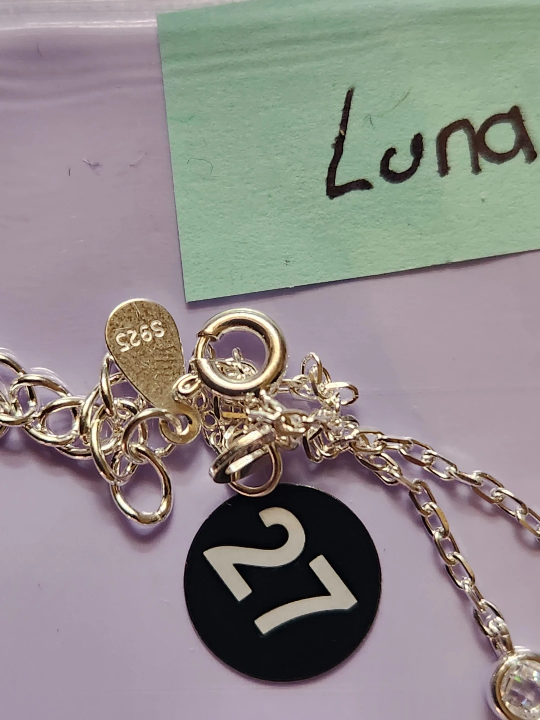 Sterling Silver Clover Charm Double Chain Bracelet - photo 3