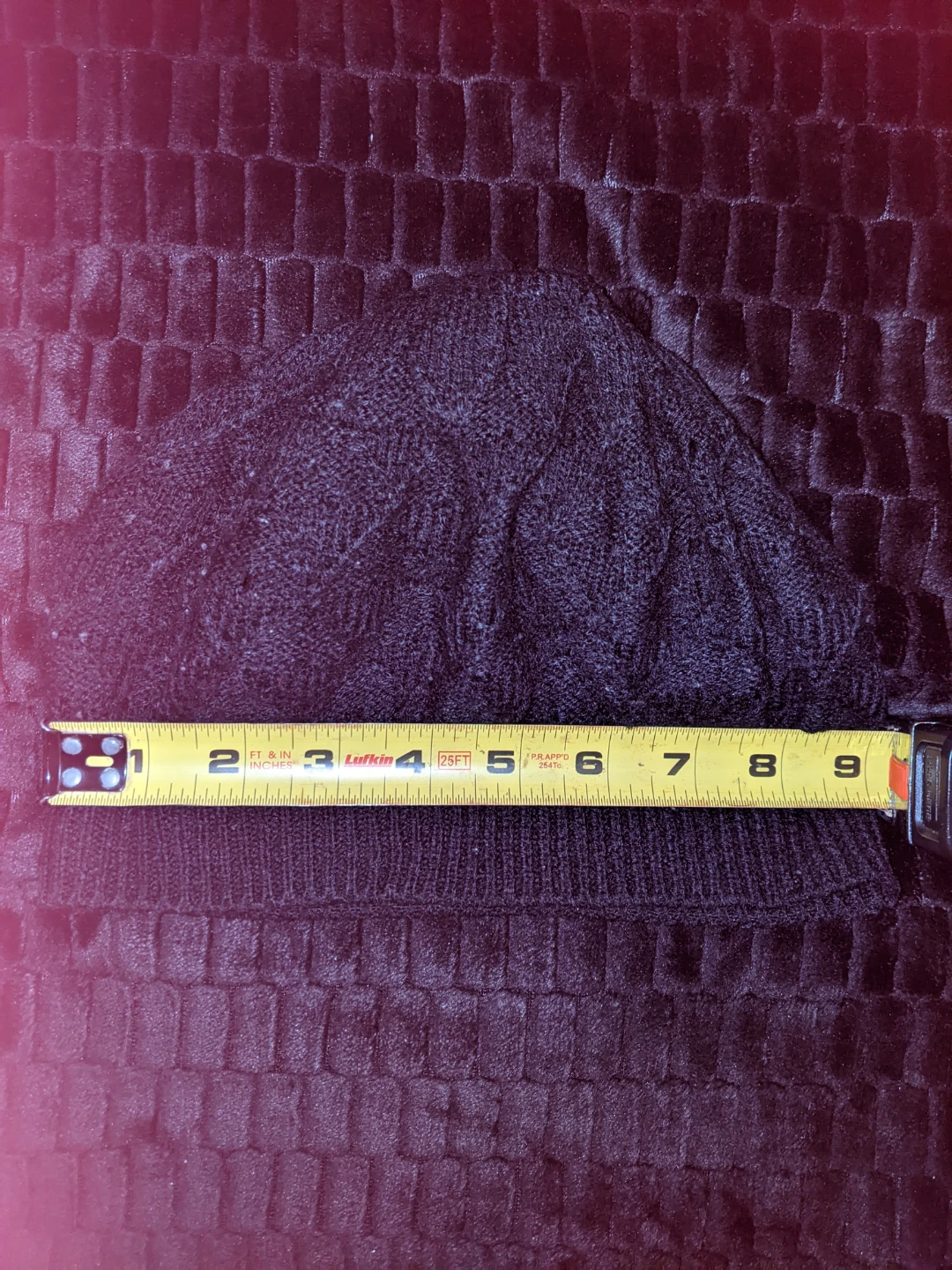 Women's 2-Pack Knitted Beanie Hats (Black and Red) - photo 3