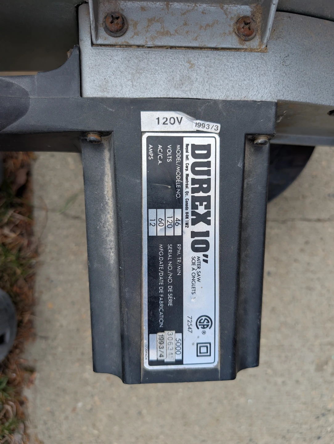 Durex 10" Miter Saw - photo 3