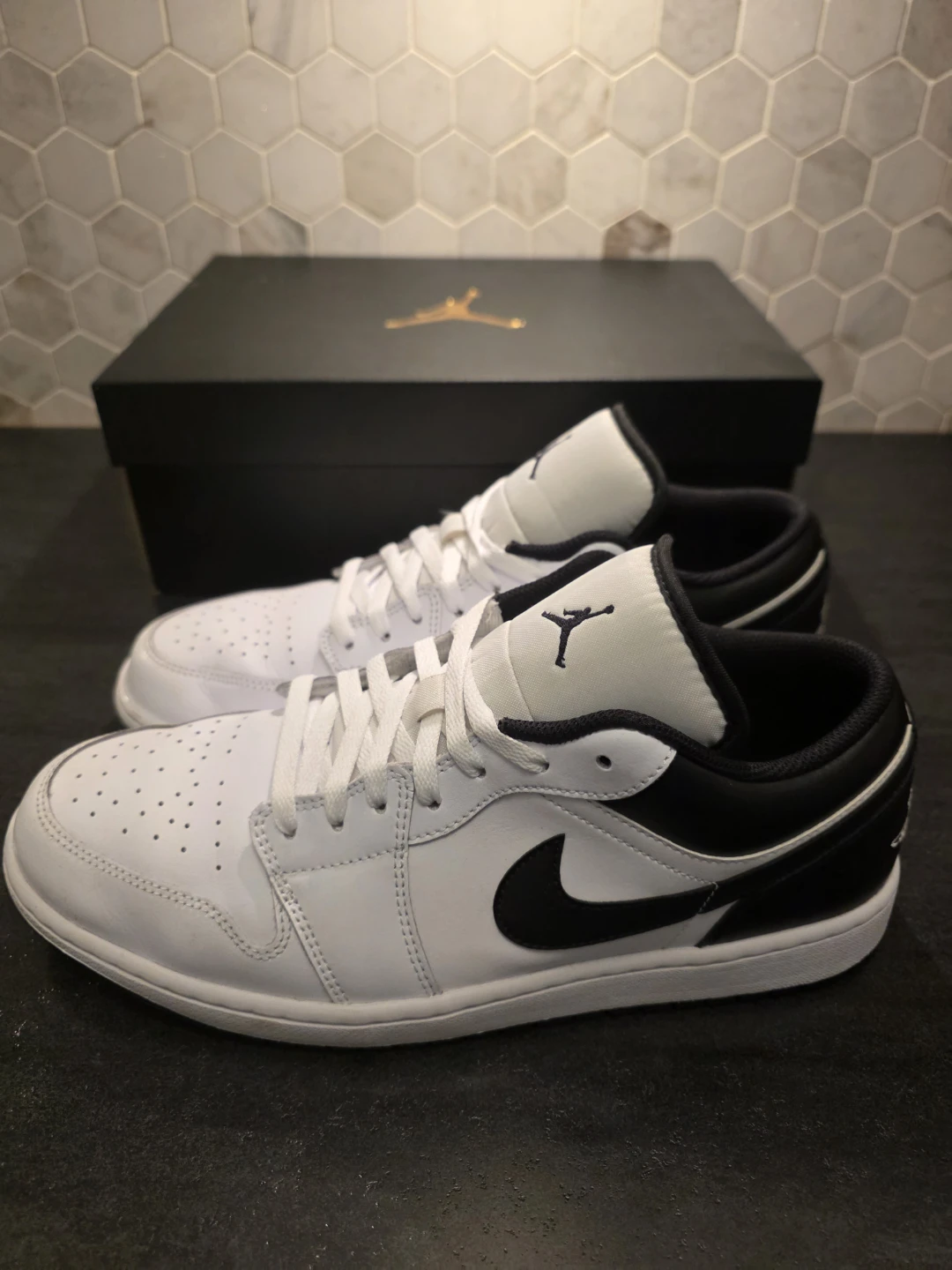 2023 Air Jordan 1 Low 'White Black' Size 12 Sneakers - photo 4