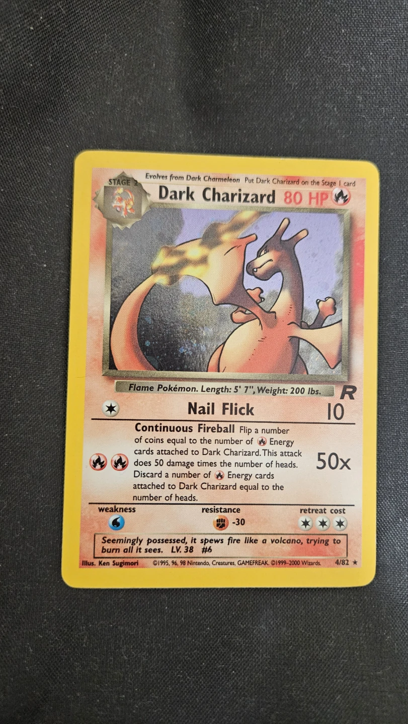 Dark Charizard Holo Pokemon Card - photo 4