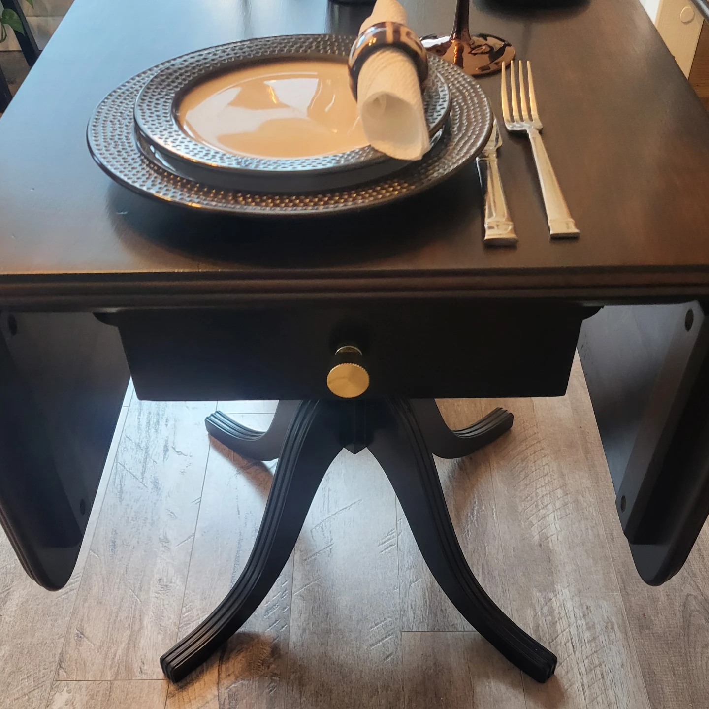 Duncan phyfe mahogany Drop Leaf Dining Table - photo 3