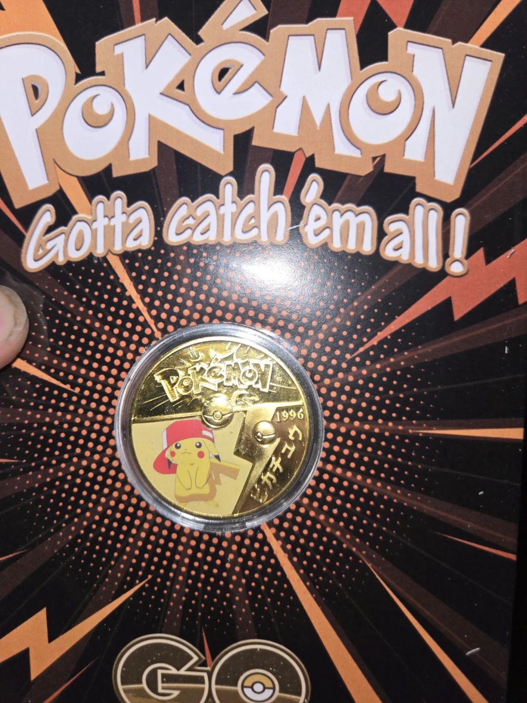 Pokémon Pikachu Coin 1996