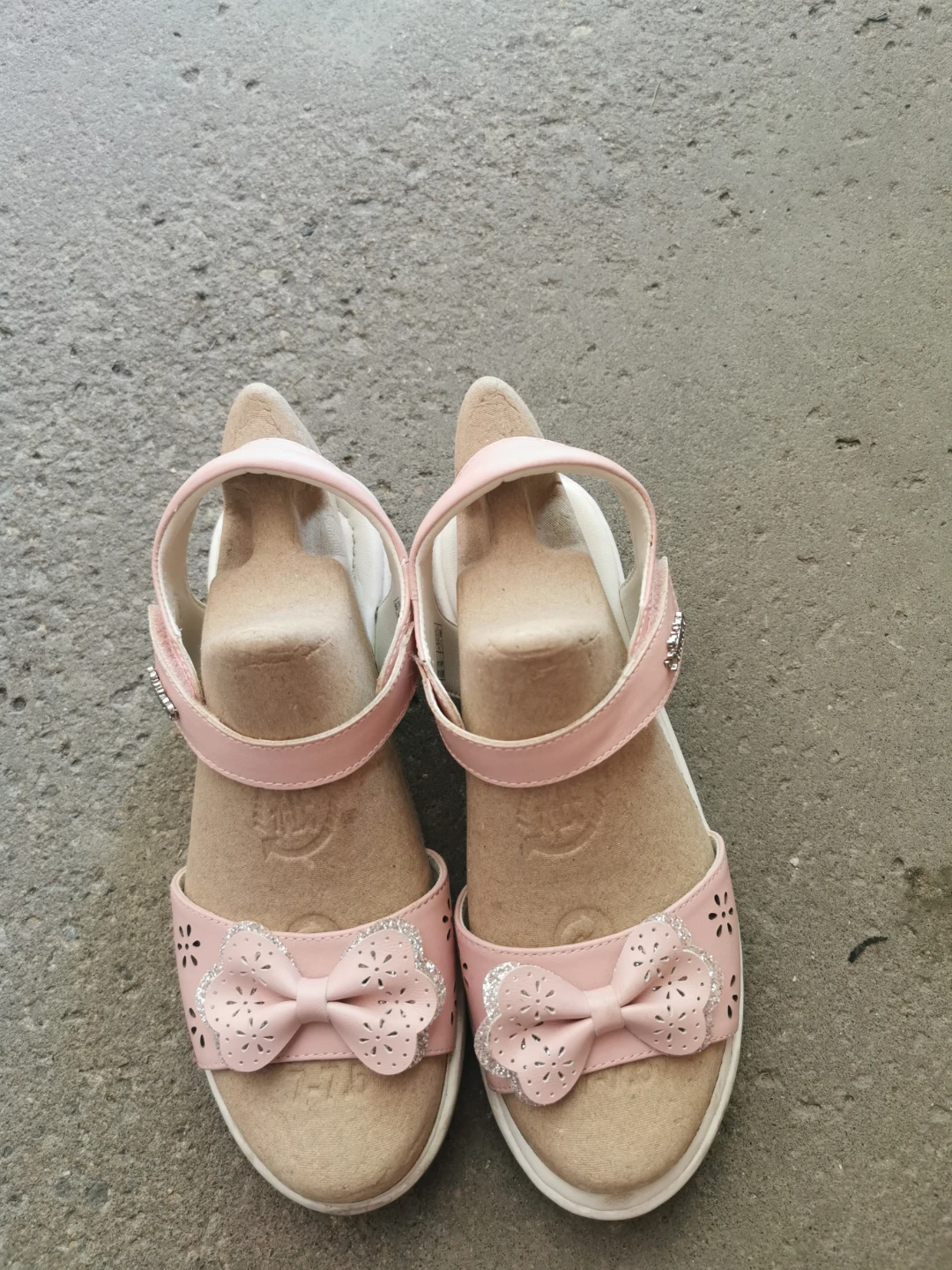Pink Bow Sandals