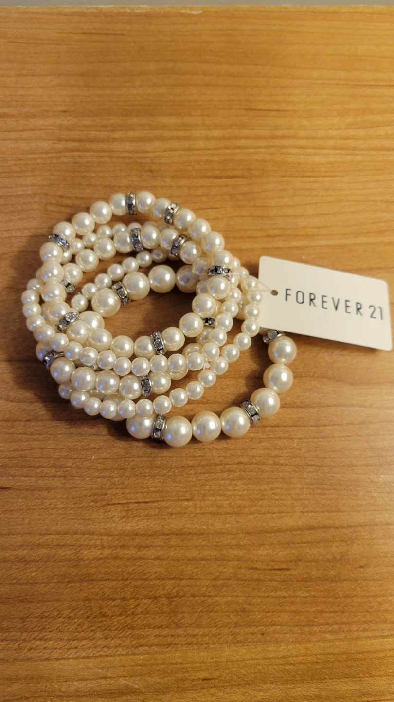 Forever 21 Pearl Beaded Bracelets Set - photo 2