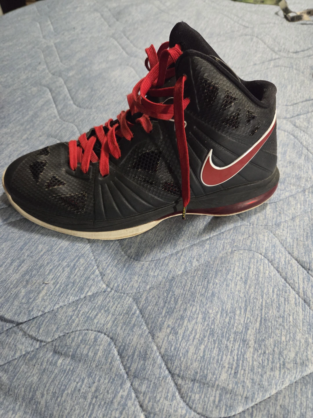 Nike Air Max Basketball Shoes - Black/Red - photo 2