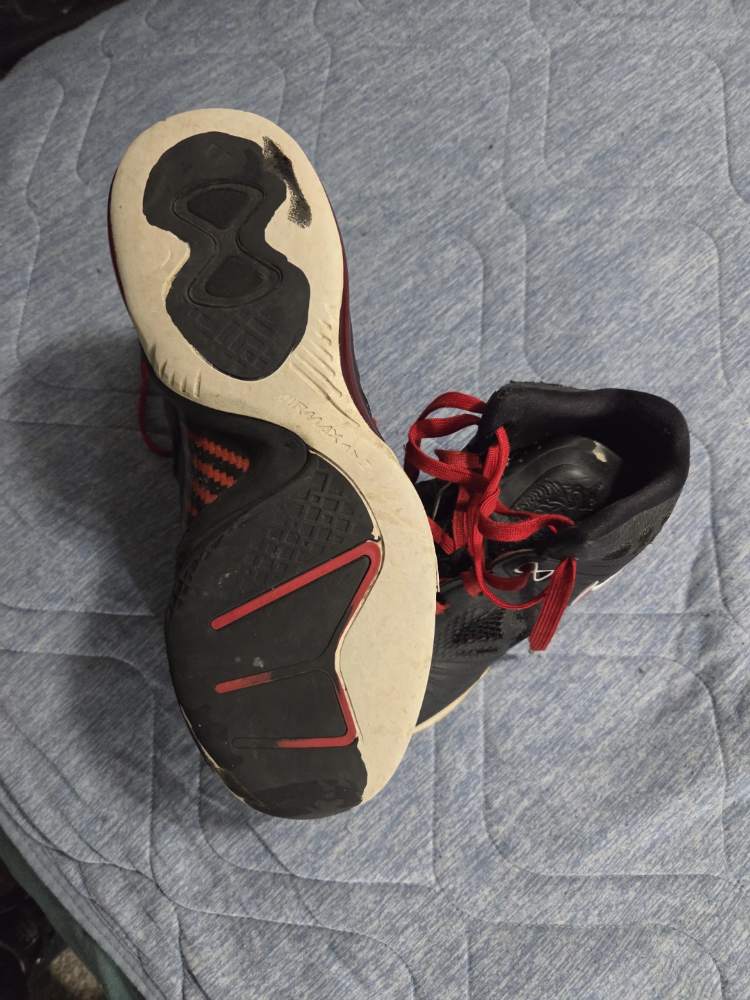Nike Air Max Basketball Shoes - Black/Red - photo 3
