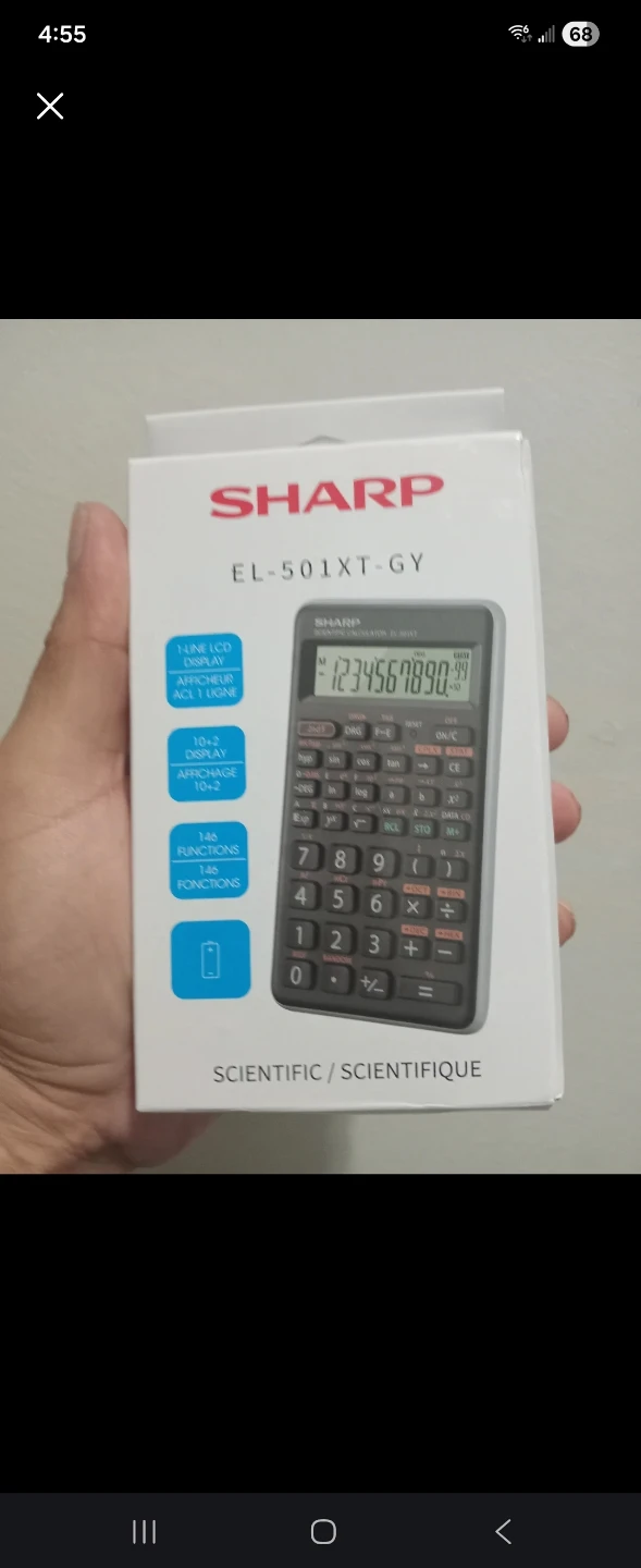 Sharp EL-501XT-GY Scientific Calculator