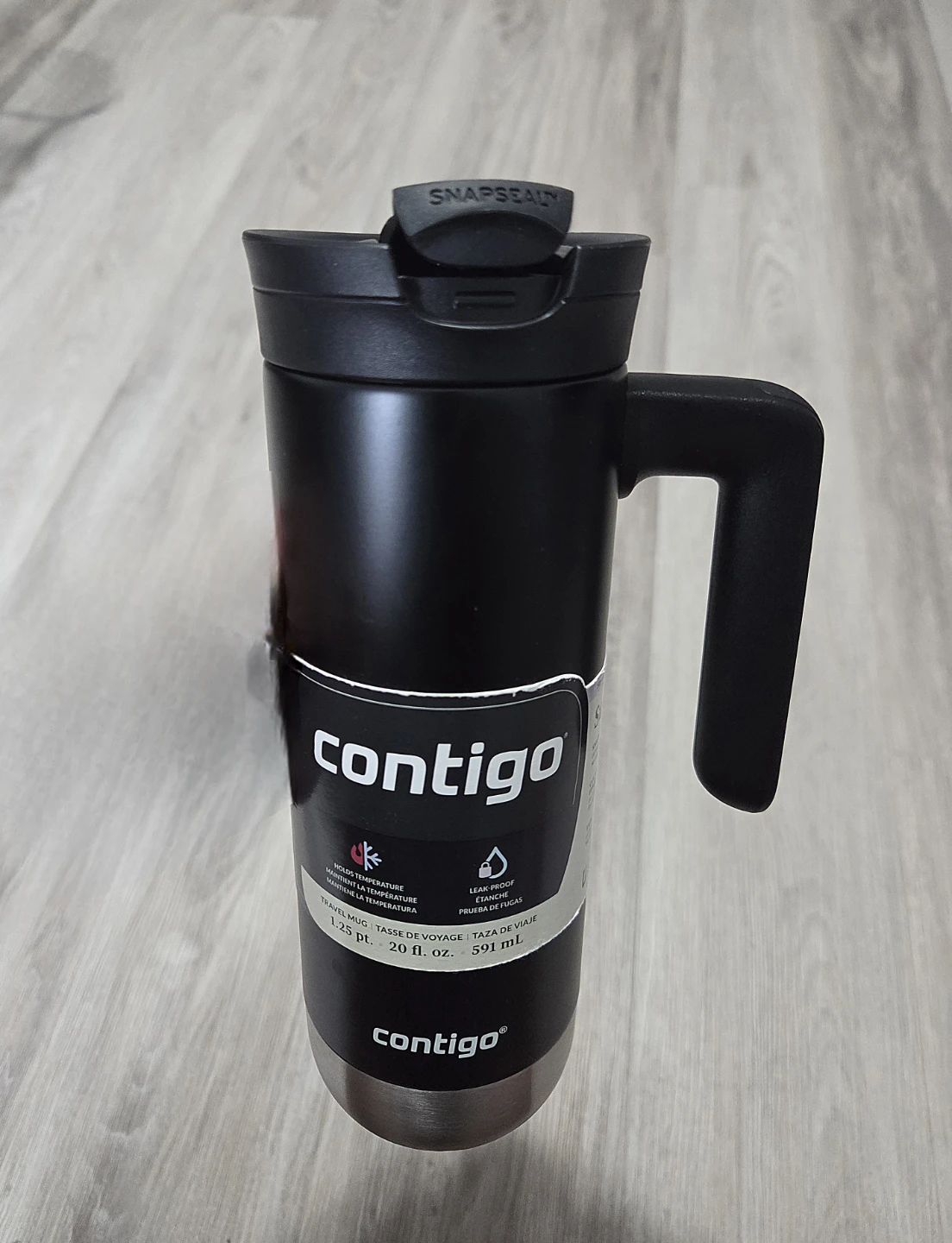 Contigo SNAPSEAL Travel Mug - 20 fl. oz. - Black