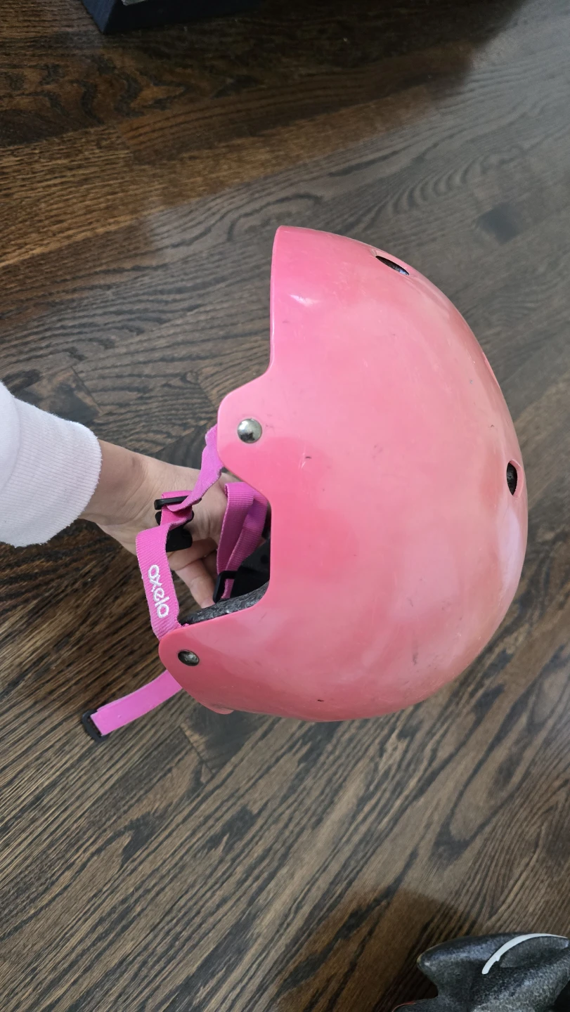 Oxelo Pink Youth Helmet for Skating or Cycling - photo 2